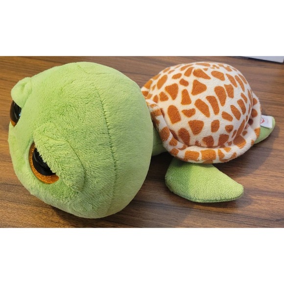 Ty Beanie Boos 10” ZIPPY the Green Turtle with Butt Tag - Picture 5 of 11